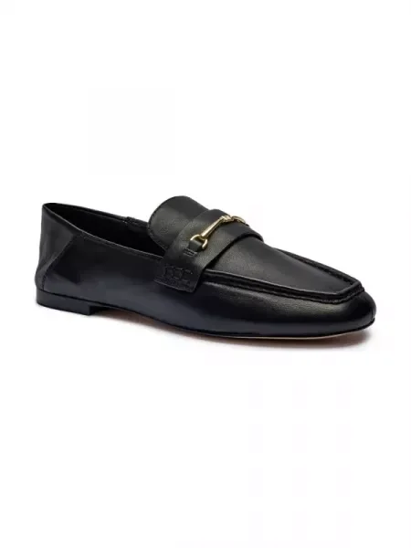 Michael Kors De piele pantofi loafer LENA negru