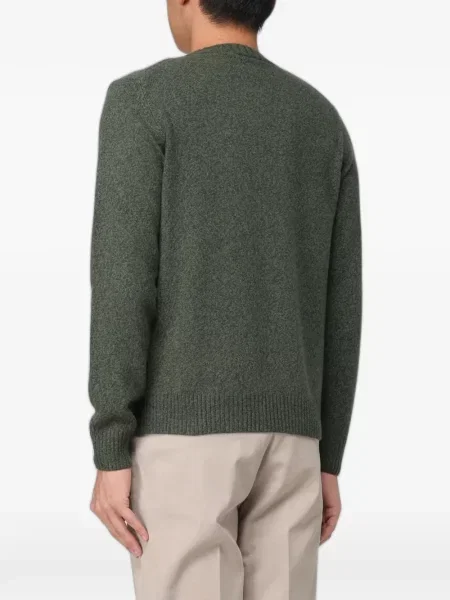 Pulover Xc cu decolteu rotund verde
