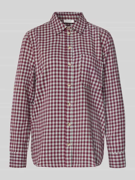 Bluzka koszulowa o kroju regular fit z kieszenią na piersi Christian Berg Woman