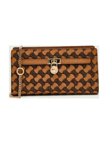 Michael Kors De piele geantă poștaș/poșetă plic Hamilton Moderne maro