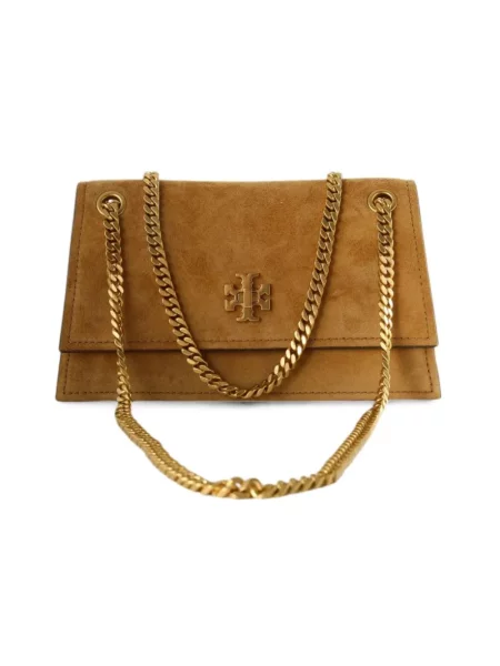 Torebka Tory Burch zamszowa brązowa