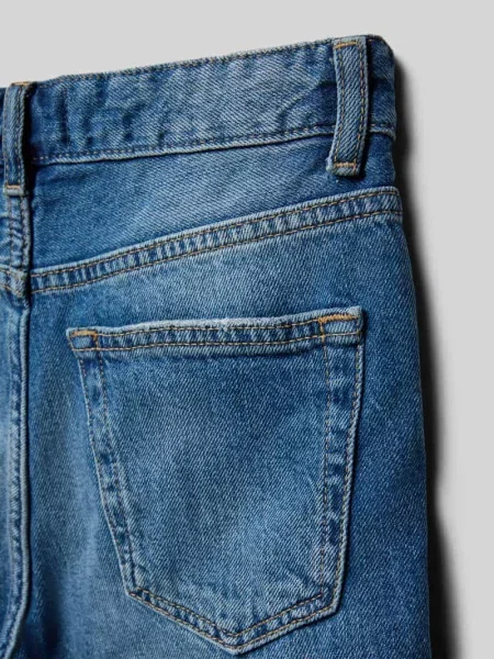 Szorty jeansowe o kroju straight fit z czystej bawełny model JEDGE' Only & Sons niebieskie