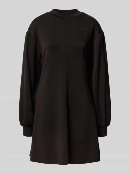 Sukienka o długości do kolan z detalem z logo Scotch & Soda czarna