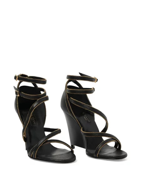 Pantofi cu toc Lanvin cu pană negru