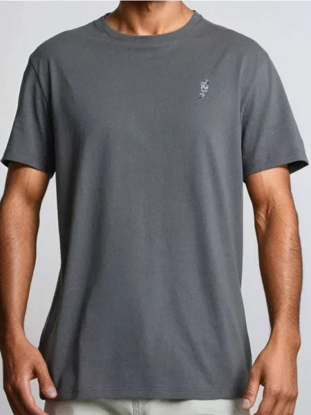 Sinsay Tričko regular fit šedá