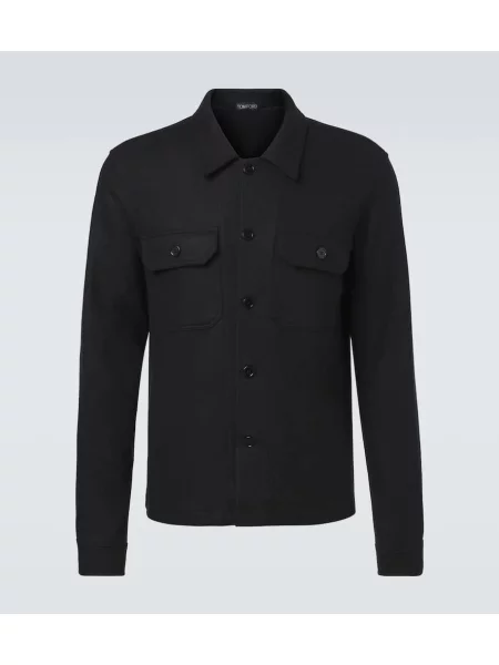 Кашмирено яке Tom Ford черно