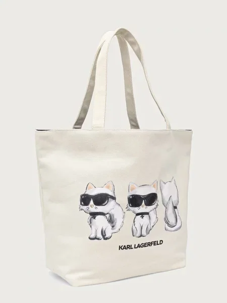 Geantă KARL LAGERFELD Crem alb