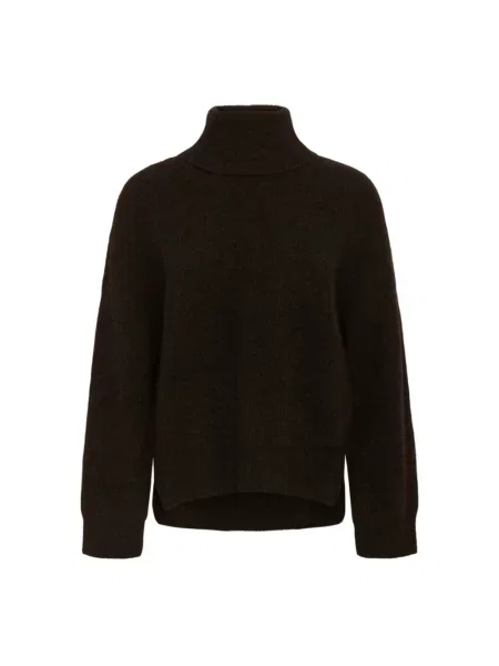 Sweter Gestuz wełniany brązowy