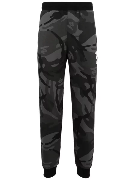 Pantaloni Aape By A Bathing Ape cu imagine cu model camuflaj negru