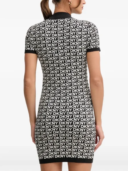 Rochie mini Dkny scurtă de costum negru