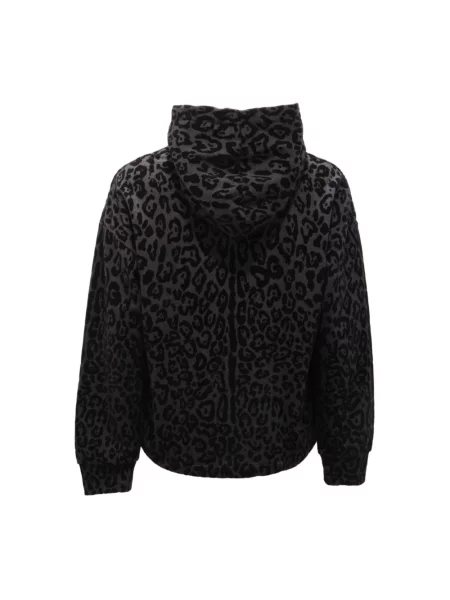 Bluza z kapturem Dolce And Gabbana z kapturem szara