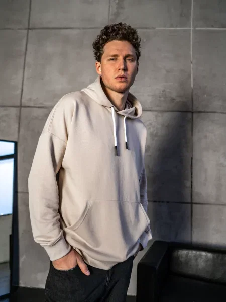 Худі TeamV бежевий