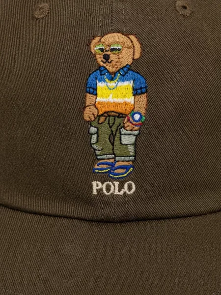 Czapka z daszkiem Polo Ralph Lauren z twillu zielona