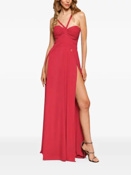 Rochie maxi Divedivine drapată roșu