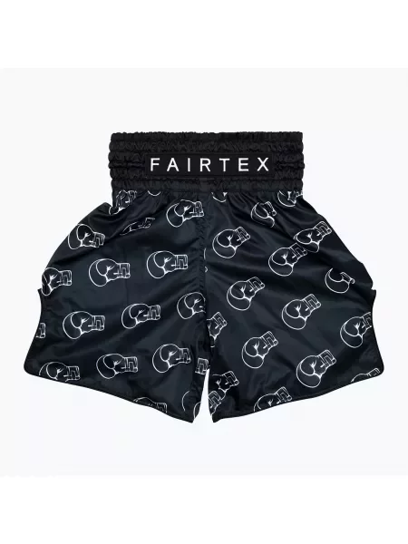 Spodenki bokserskie Fairtex Boxing Trunks "Motif" black czarne