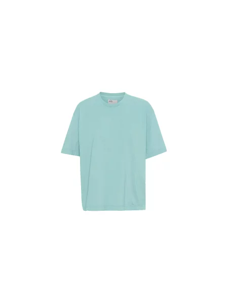 Colorful Standard Oversized Organic T-Shirt Teal Blue Mężczyźni Koszulki Colorful Standard Zielony Size: S niebieska