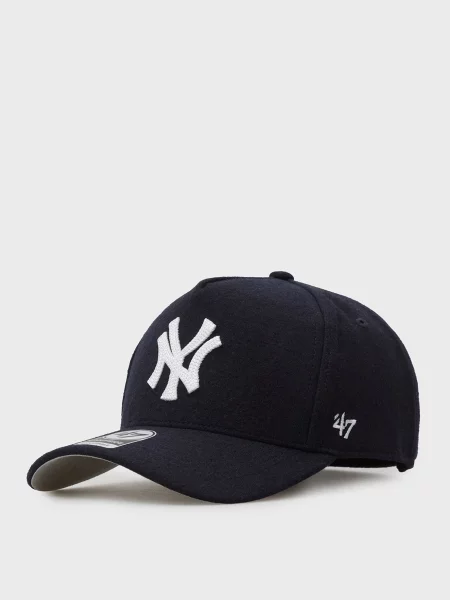 Вовняна кепка 47 Brand синя