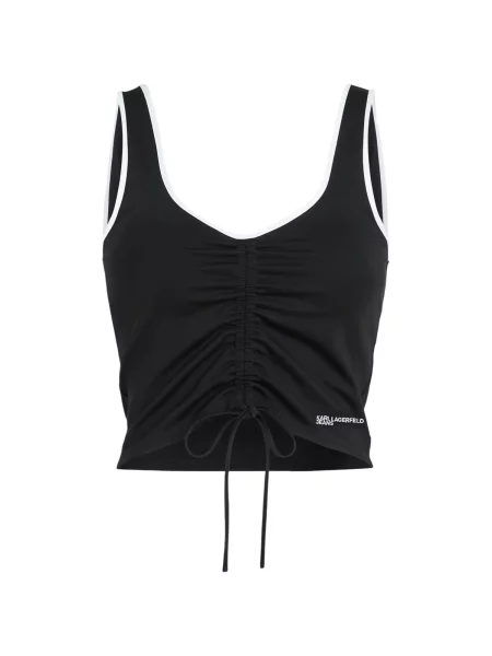 Sutien Karl Lagerfeld cu volane negru