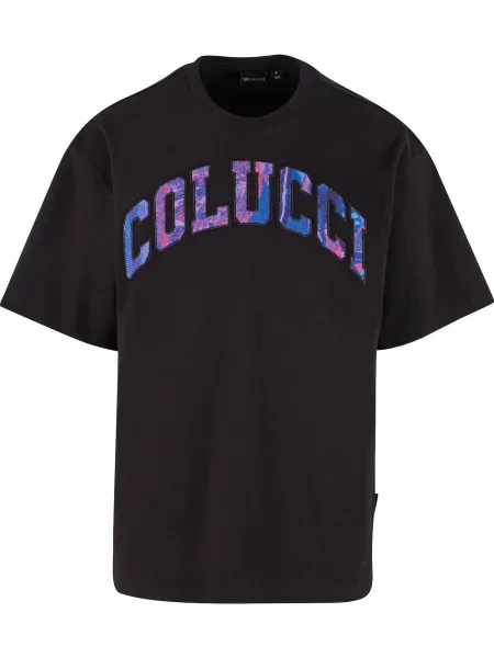 Colucci Tricou College safir / albastru regal / mov deschis negru