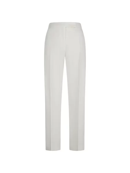 Pantaloni Max Mara din satin alb