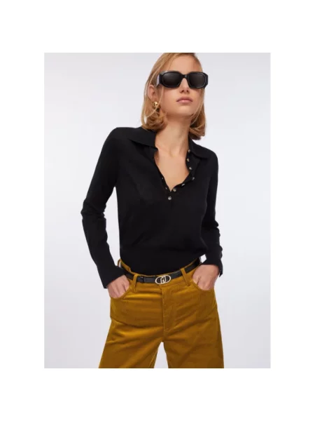 Dzianinowy sweter Liu Jo czarny