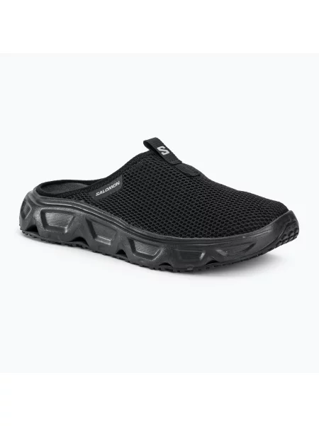 Klapki Salomon Reelax Slide black/black/alloy czarne