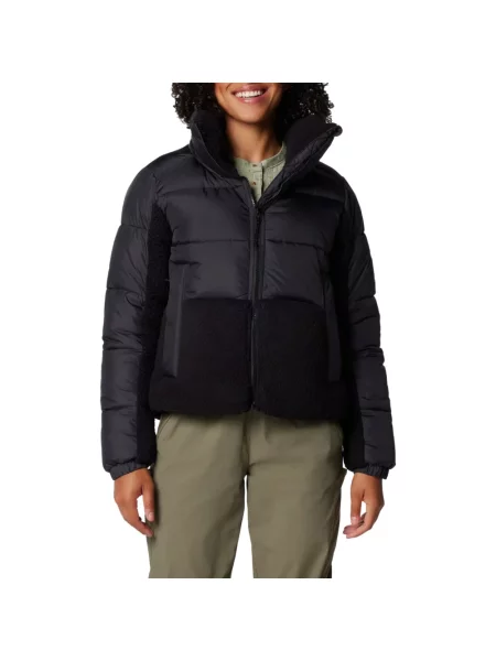 Kurtka hybrydowa Columbia Leadbetter Point II Sherpa Hybrid black niebieska