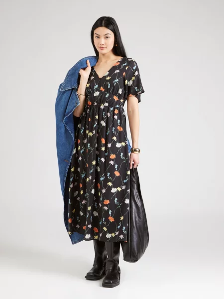 VERO MODA Rochie de vară VMFLORA OLGA' negru