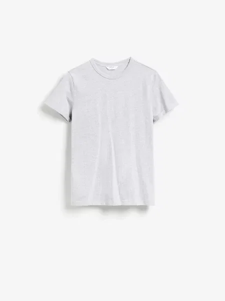 Reserved футболка в обтяжку світло-сірий сіра
