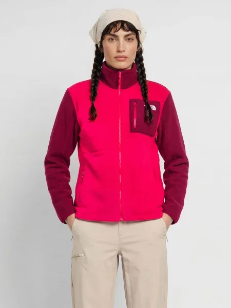 The North Face bluza rozpinana polarowa Yumiori czerwona