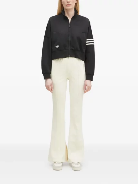 Polo Adidas cu dungi cu imagine negru
