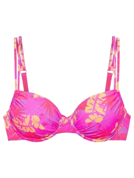VENICE BEACH Sutien costum de baie mov liliachiu / portocaliu deschis închis roz