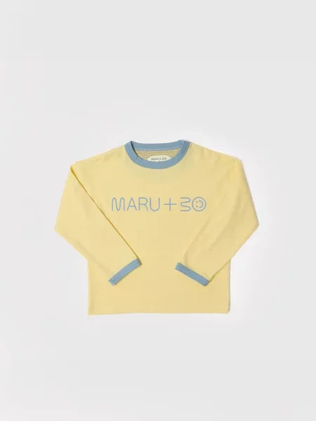 Maru + Bo Póló BASIC HEAVY-WEIGHT LOGO T-SHIRT' sárga