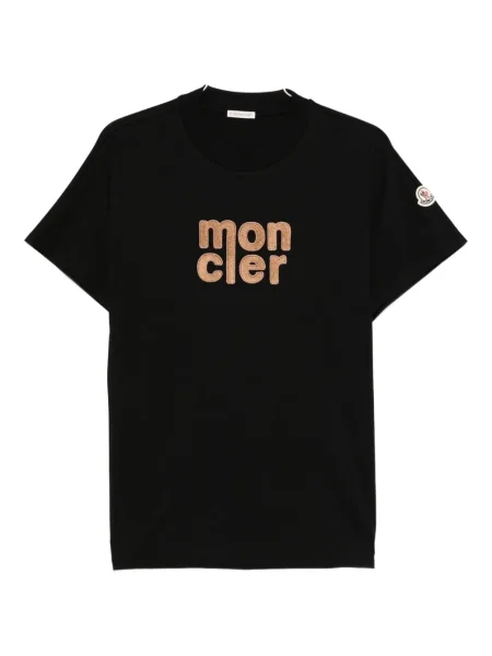 Tricou Moncler cu broderie negru