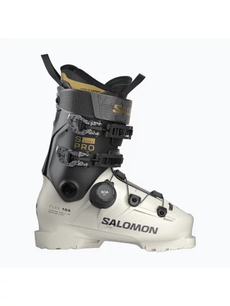 Încălțăminte de schi pentru femei Salomon S/PRO Supra S Boa W gray aurora/black/gold met negru