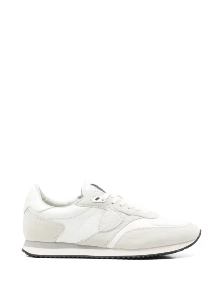 Sneakerși Philippe Model Paris cu autograf alb