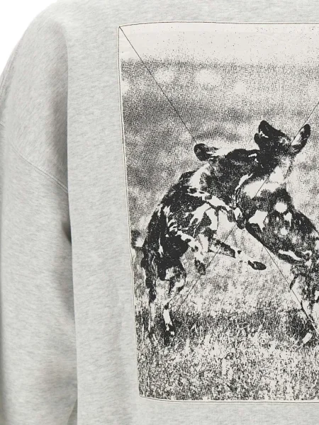Grafic hanorac Carhartt Wip cu imagine gri