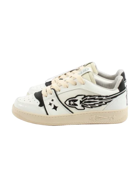 Sneakersy Enterprise Japan skórzane białe