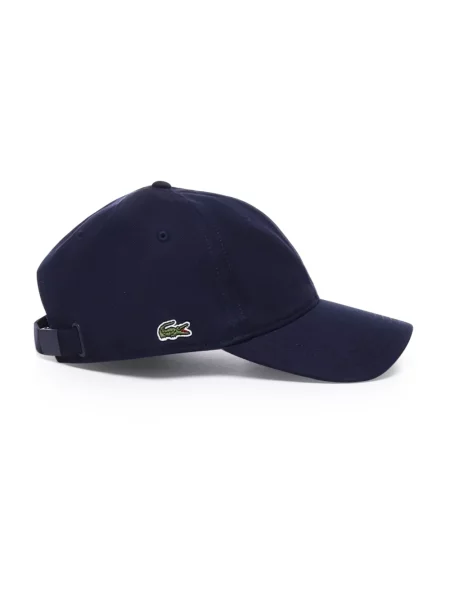 Lacoste czapka z daszkiem granatowy gładka niebieska
