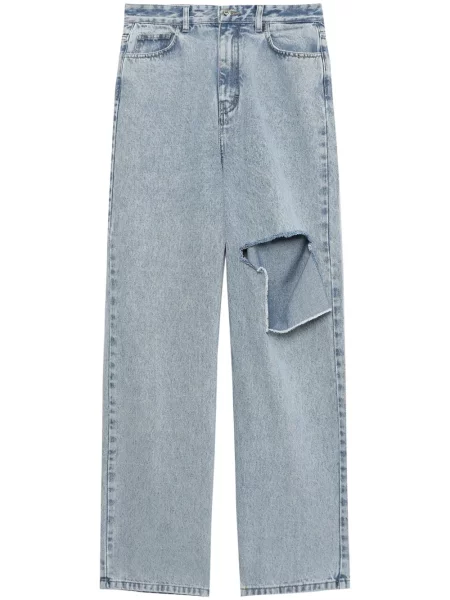 Zvonové zvonové džíny Rokh s dírami