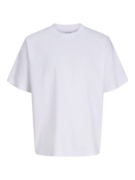 JACK & JONES Tricou JJEBARRON' alb