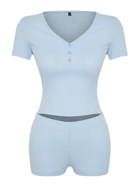 Pijama pijamale Trendyol albastru