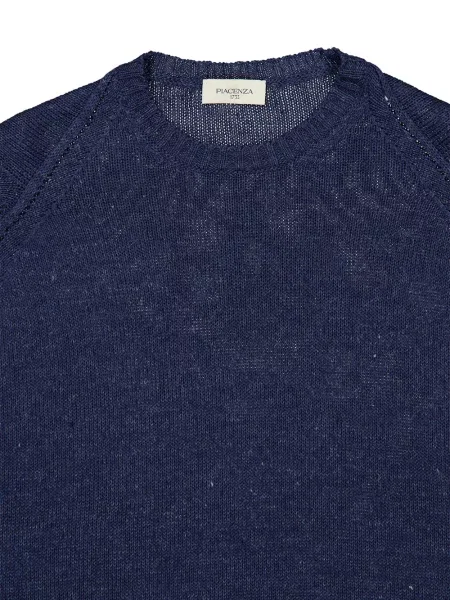 Kašmírový svetr Piacenza Cashmere modrý