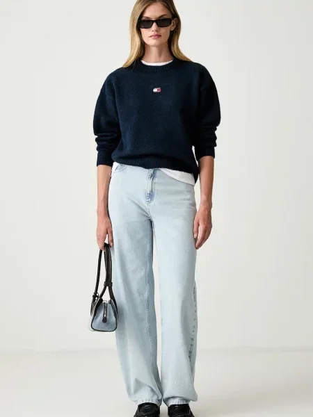 Tommy Jeans Pulover cu adaos de lână