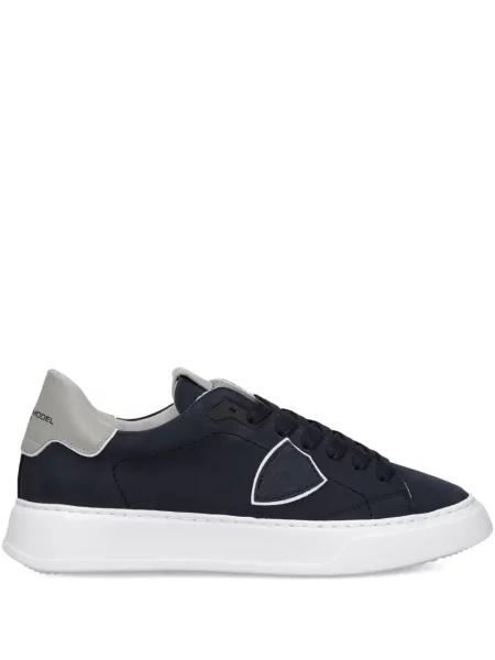 Sneakerși Philippe Model Paris din piele de căprioară albastru