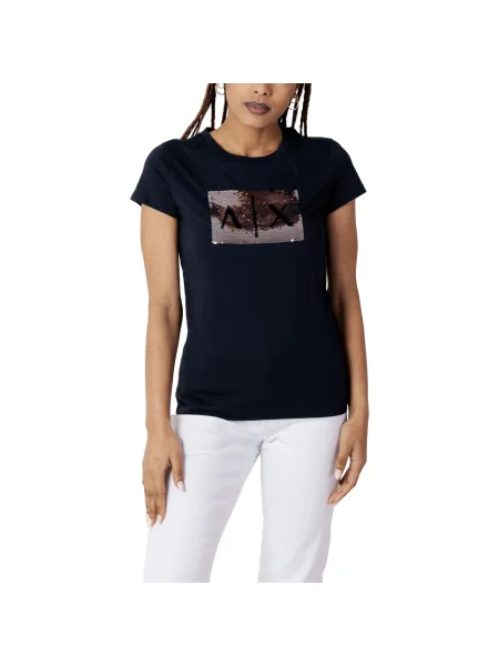 Tricou Eax albastru