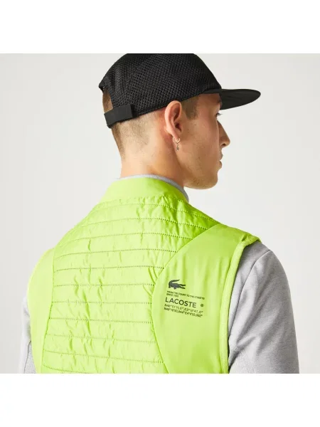 Lacoste Kamizelka Sport Active Ze Stójką Pikowana Dwustronna czarna