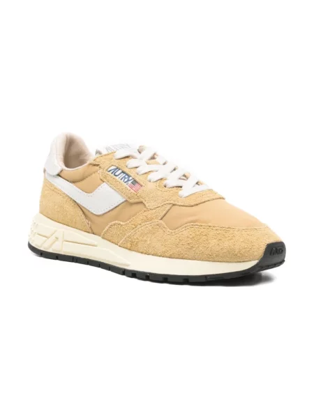 Sneakersy Autry skórzane żółte