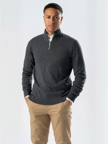 TEESHOPPEN Pulover Pullover închis gri