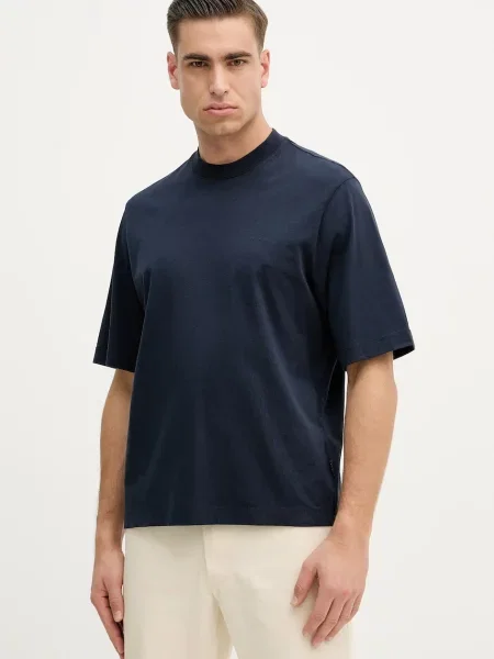 Kratka majica Sisley mornarsko modra